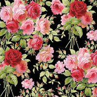 Anna Griffin - Rose Collection - 12 x 12 Cardstock - Garden Rose Dark
