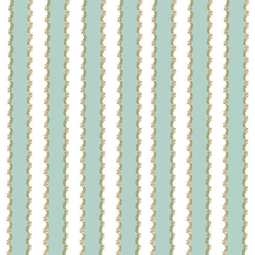 Anna Griffin - Rose Collection - 12 x 12 Cardstock with Foil Accents - Fancy Blue Stripe