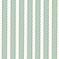 Anna Griffin - Rose Collection - 12 x 12 Cardstock with Foil Accents - Fancy Blue Stripe