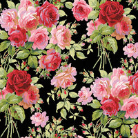 Anna Griffin - Rose Collection - 12 x 12 Paper - Garden Rose Dark