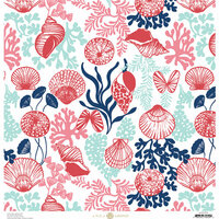 Anna Griffin - Seafarer Collection - 12 x 12 Cardstock - Shells