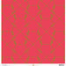 Anna Griffin - Seafarer Collection - 12 x 12 Cardstock with Foil Accents - Red Seahorse