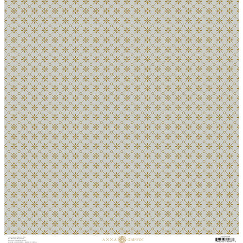 Anna Griffin - Charlotte Collection - 12 x 12 Cardstock with Foil Accents - Gray