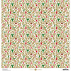 Anna Griffin - Christmas Collection - 12 x 12 Paper with Foil Finish - Gold Holly Ornaments