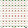 Anna Griffin - Christmas Collection - 12 x 12 Paper with Foil Finish - Gold Harlequin