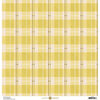 Anna Griffin - Foil Plaid Collection - 12 x 12 Cardstock - Yellow Lined