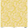 Anna Griffin - Feather Collection - 12 x 12 Cardstock - Full Yellow