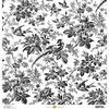 Anna Griffin - Toile Collection - 12 x 12 Cardstock - Floral Black