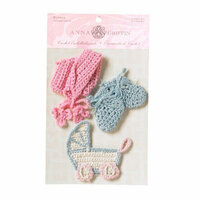 Anna Griffin - Hannah Collection - Crochet Embellishments, CLEARANCE