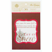 Anna Griffin - The Flora Christmas Collection - Vellum Quote Pad