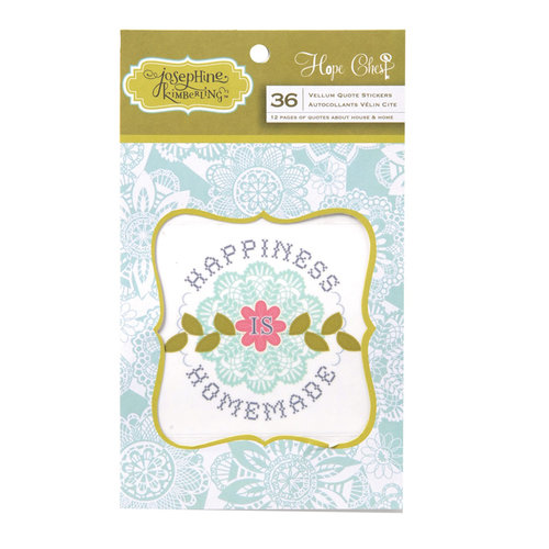 Anna Griffin - Hope Chest Collection - Vellum Quote Stickers