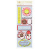 Anna Griffin - Flora Collection - 3 Dimensional Stickers - Titles, CLEARANCE