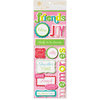 Anna Griffin - Isabelle Collection - Glittered 3 Dimensional Stickers - Titles, CLEARANCE
