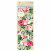 Anna Griffin - Cecile Collection - 3 Dimensional Stickers - Floral