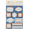 Anna Griffin - Willow Collection - 3 Dimensional  Stickers with Glitter Accents  - Title