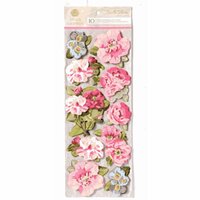 Anna Griffin - Camilla Collection - 3 Dimensional Cardstock Stickers - Art