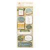 Anna Griffin - Olivia Collection - 3 Dimensional Cardstock Stickers with Foil Accents - Titles