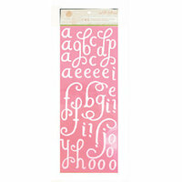 Anna Griffin - Isabelle Collection - Glittered Chipboard Stickers - Alphabet, CLEARANCE