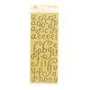 Anna Griffin - Calisto Collection - Glittered Chipboard Stickers - Alphabet