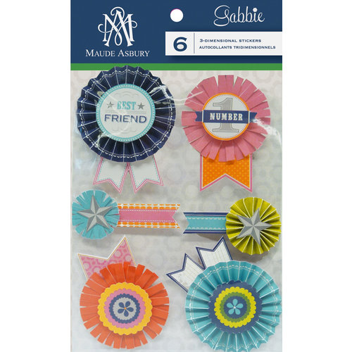 Anna Griffin - Gabbie Collection - 3 Dimensional Stickers - Rosettes