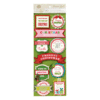 Anna Griffin - Christmas Kitsch Collection - 3 Dimensional Stickers with Foil Accents - Sentiments