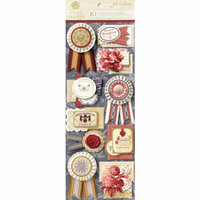 Anna Griffin - Jolie Collection - 3 Dimensional Stickers with Foil Accents - Art