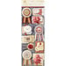 Anna Griffin - Jolie Collection - 3 Dimensional Stickers with Foil Accents - Art
