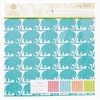 Anna Griffin - Riley Collection - 12 x 12 Designer Die Cut Paper - 4 Sheets, CLEARANCE
