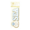 Anna Griffin - Calisto Collection - Glittered 3 Dimensional Stickers - Down By The Sea, CLEARANCE