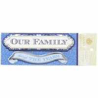 Anna Griffin - Willow Collection - Foiled 3 Dimensional Stickers - Our Family Through the Years