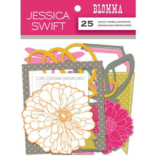 Anna Griffin - Blomma Collection - Foiled Die Cut Pieces