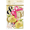 Anna Griffin - Rose Collection - Die Cut Cardstock Pieces - Embellishments
