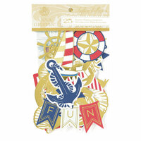 Anna Griffin - Seafarer Collection - Die Cut Cardstock Pieces