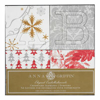 Anna Griffin - Dorothy Collection - Christmas - Holiday - Chipboard Alphabet, BRAND NEW