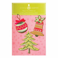 Anna Griffin - Maime Collection - Christmas - Holiday - Elegant Embellishment Stickers, CLEARANCE