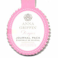 Anna Griffin - Hannah Collection - Journaling Tags Pack - Pink