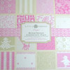 Anna Griffin - Hannah Collection - 12x12 Flocked and Embossed Cardstock Pack - Pink