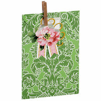Anna Griffin - Treat Bags - Green Damask