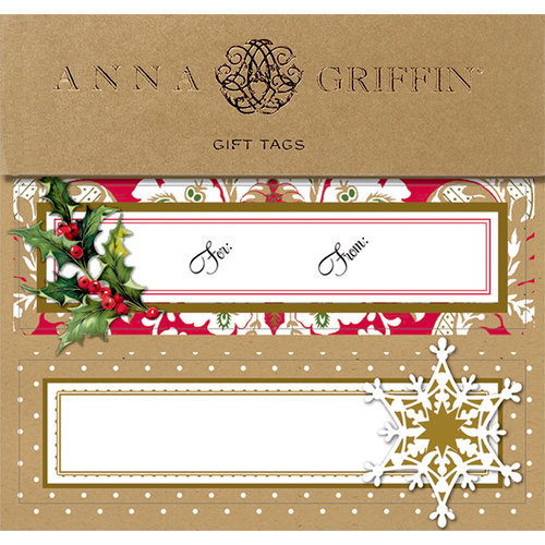 Anna Griffin - Christmas - 3 Dimensional Gift Labels - Kraft