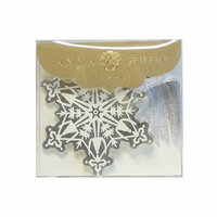Anna Griffin - Christmas - Tags - Silver Snowflake