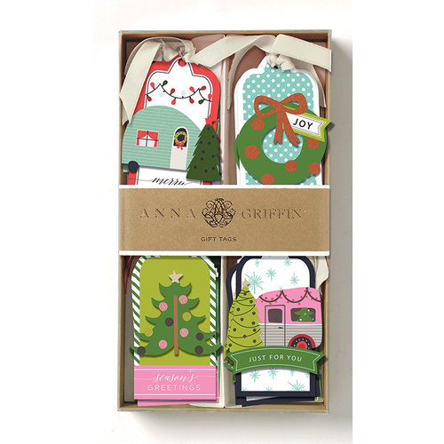 Anna Griffin - Tags - Camper 3D Gift Tags with Glitter Accents
