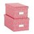 Anna Griffin - Pink Collection - Nesting Boxes with Gold Foil - Set of Two
