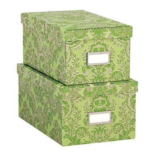 Anna Griffin - Green Collection - Nesting Boxes with Gold Foil - Set of Two