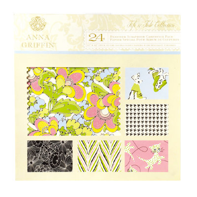 Anna Griffin - Fifi and Fido Collection - 12 x 12 Double Sided Cardstock Pack
