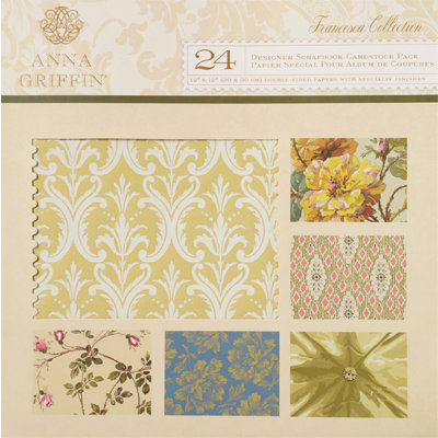 Anna Griffin - Francesca Collection - 12 x 12 Cardstock Pack