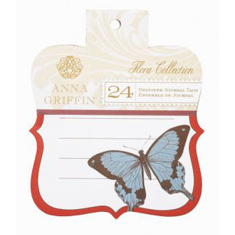 Anna Griffin - Flora Collection - Journal Tags, CLEARANCE