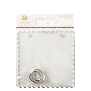 Anna Griffin - Flora Collection - Clear Acrylic Album - 8 x 8 - Scalloped Square, CLEARANCE