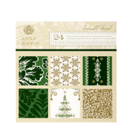 Anna Griffin - Emerald Forest Collection - Christmas - 6 x 6 Paper Pad