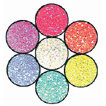Art Institute Glitter - Art Glitter - Pee Wee Kit with Seven Colors - Reggae