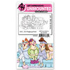 Art Impressions - Girlfriends Collection - Clear Photopolymer Stamps - Comfy on the Couch